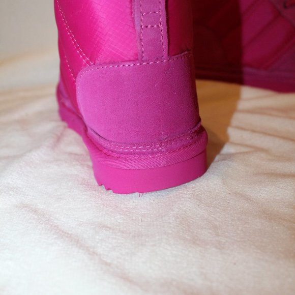 NIB YOUTH 6 WOMEN'S 8 TASMAN SUEDE PUFFER NEUMEL BOOT TAFFY PINK - Picture 8 of 8